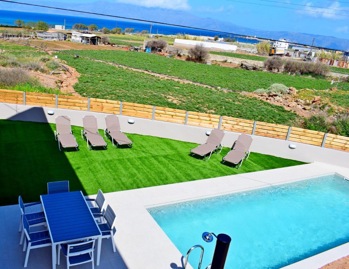 Balos Residence Private Pool Seafront Seaview Kíssamos Eksteriør bilde