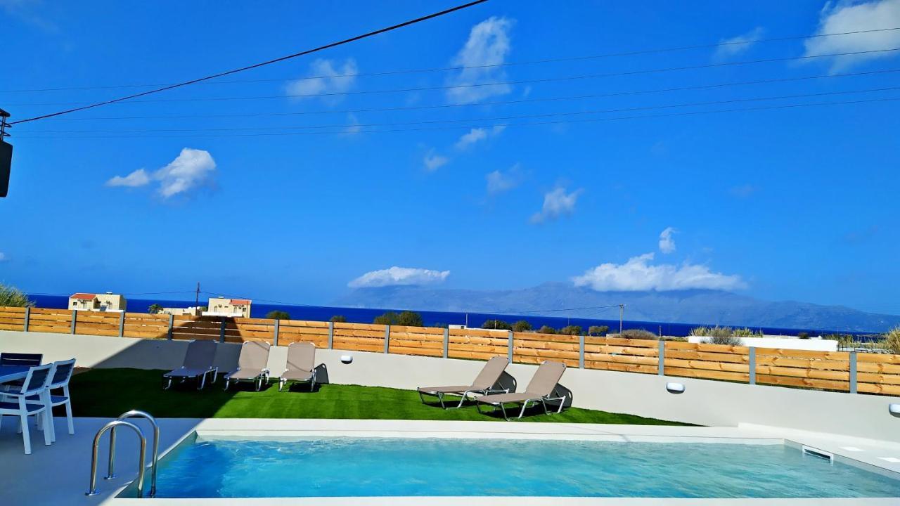 Balos Residence Private Pool Seafront Seaview Kíssamos Eksteriør bilde